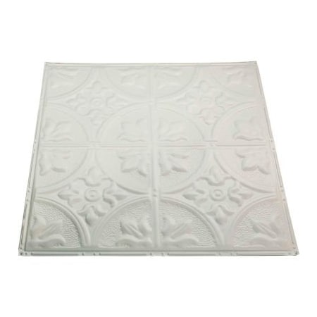 Acoustic Ceiling Products Great Lakes Tin Jamestown 2' X 2' Lay-in Tin Ceiling Tile in Antique White - Y51-02